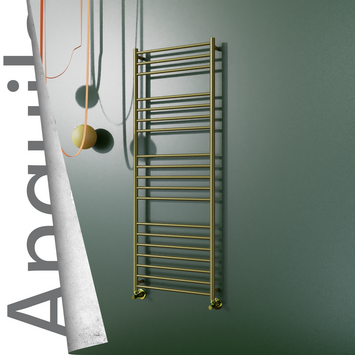 - ANGUILA Paslanmaz Çelik Havlupan 600x1630 Satine Altın  - ANGUILA Paslanmaz Çelik Havlupan 600x1630 Satine Altın