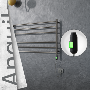 Radiva - Angulia Elektrikli Paslanmaz Çelik Havlupan 1000x590 Satin Polisaj (On/Off Düğmeli) 200W