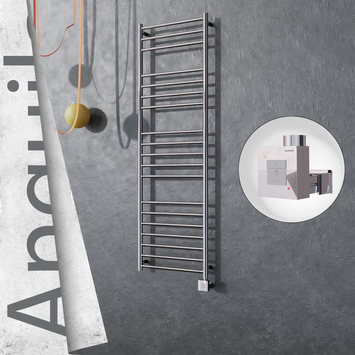 Radiva - Angulia Elektrikli Paslanmaz Çelik Havlupan 500x1630 Ayna Polisaj (KTX1 Termostat) 300W