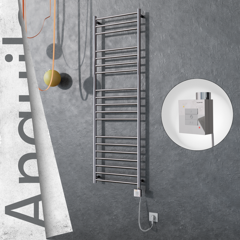 Angulia Elektrikli Paslanmaz Çelik Havlupan 500x1630 Ayna Polisaj (KTX1 Termostat) 300W Spiral Kablolu