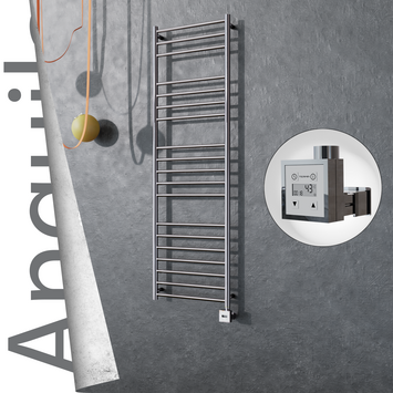 Radiva - Angulia Elektrikli Paslanmaz Çelik Havlupan 500x1630 Ayna Polisaj (KTX3 Termostat) 300W