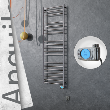 Radiva - Angulia Elektrikli Paslanmaz Çelik Havlupan 500x1630 Ayna Polisaj (Musa Termostat) 300W