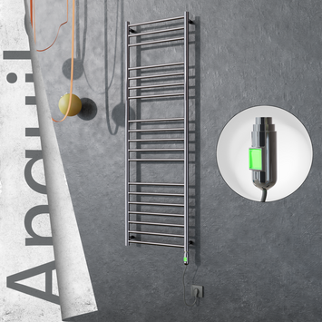 Radiva - Angulia Elektrikli Paslanmaz Çelik Havlupan 500x1630 Ayna Polisaj (On/Off Düğmeli) 300W