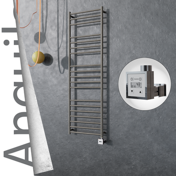 Radiva - Angulia Elektrikli Paslanmaz Çelik Havlupan 500x1630 Satin Polisaj (KTX3 Termostat) 300W