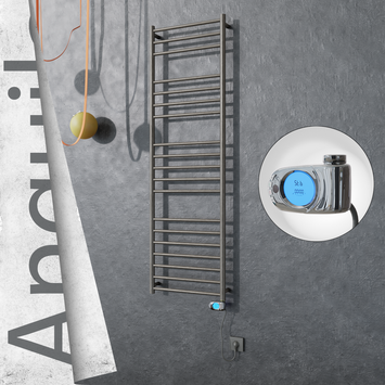 Radiva - Angulia Elektrikli Paslanmaz Çelik Havlupan 500x1630 Satin Polisaj (Musa Termostat) 300W