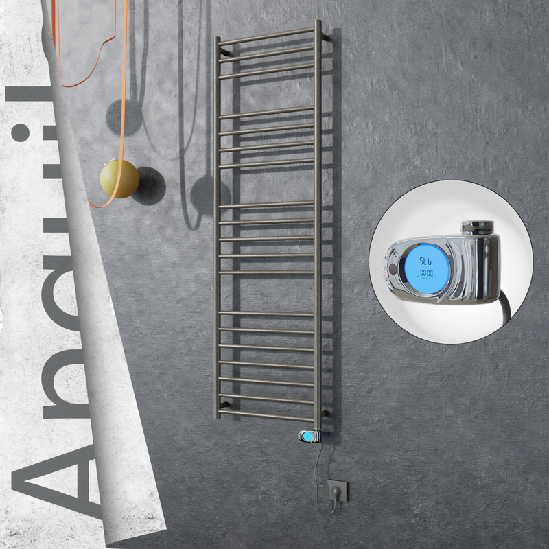 Angulia Elektrikli Paslanmaz Çelik Havlupan 500x1630 Satin Polisaj (Musa Termostat) 300W