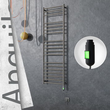 Radiva - Angulia Elektrikli Paslanmaz Çelik Havlupan 500x1630 Satin Polisaj (On/Off Düğmeli) 300W