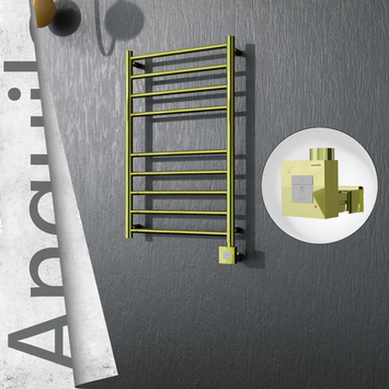 Radiva - Angulia Elektrikli Paslanmaz Çelik Havlupan 500x790 Altın (KTX1 Termostat) 200W
