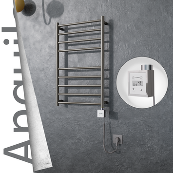Radiva - Angulia Elektrikli Paslanmaz Çelik Havlupan 500x790 Satin Polisaj (KTX3 Termostat) 200W Spiral Kablolu