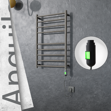 Radiva - Angulia Elektrikli Paslanmaz Çelik Havlupan 500x790 Satin Polisaj (On/Off Düğmeli) 200W