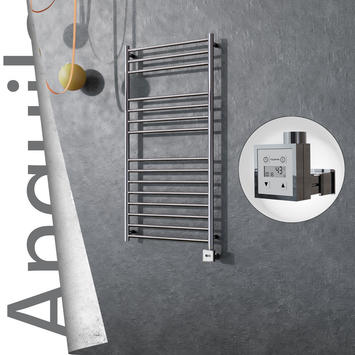 Radiva - Angulia Elektrikli Paslanmaz Çelik Havlupan 600x1210 Ayna Polisaj (KTX3 Termostat) 300W
