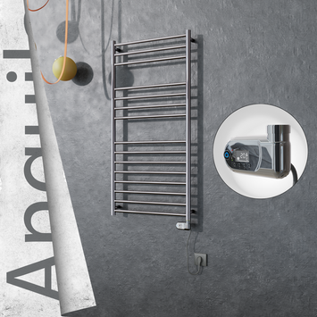 Radiva - Angulia Elektrikli Paslanmaz Çelik Havlupan 600x1210 Ayna Polisaj (Thesis Termostat) 300W