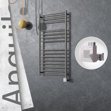 Radiva - Angulia Elektrikli Paslanmaz Çelik Havlupan 600x1210 Satin Polisaj (KTX1 Termostat) 300W