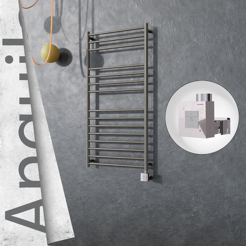 Angulia Elektrikli Paslanmaz Çelik Havlupan 600x1210 Satin Polisaj (KTX1 Termostat) 300W