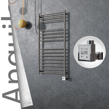 Radiva - Angulia Elektrikli Paslanmaz Çelik Havlupan 600x1210 Satin Polisaj (KTX3 Termostat) 300W