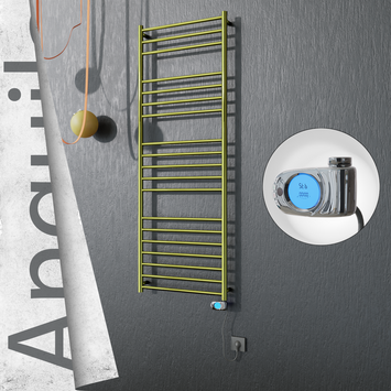 Radiva - Angulia Elektrikli Paslanmaz Çelik Havlupan 600x1630 Altın (Musa Termostat) 300W