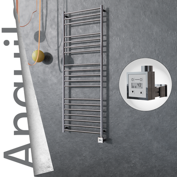 Radiva - Angulia Elektrikli Paslanmaz Çelik Havlupan 600x1630 Ayna Polisaj (KTX3 Termostat) 300W