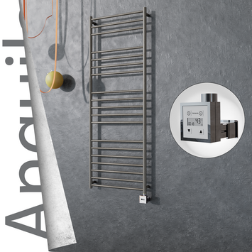 Radiva - Angulia Elektrikli Paslanmaz Çelik Havlupan 600x1630 Satin Polisaj (KTX3 Termostat) 300W