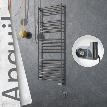 Radiva - Angulia Elektrikli Paslanmaz Çelik Havlupan 600x1630 Satin Polisaj (Thesis Termostat) 300W