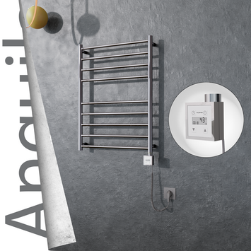 Radiva - Angulia Elektrikli Paslanmaz Çelik Havlupan 600x790 Ayna Polisaj (KTX3 Termostat) 200W Spiral Kablolu