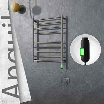 Radiva - Angulia Elektrikli Paslanmaz Çelik Havlupan 600x790 Satin Polisaj (On/Off Düğmeli) 200W