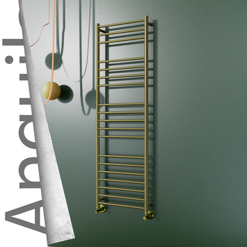 Radiva - Angulia Paslanmaz Çelik Havlupan 500x1630 Satine Altın