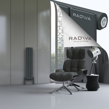 Radiva - Arno Aluminium Radiator 1000x218 Dark Anthracite