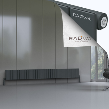 Radiva - Arno Aluminium Radiator 300x2512 Dark Anthracite