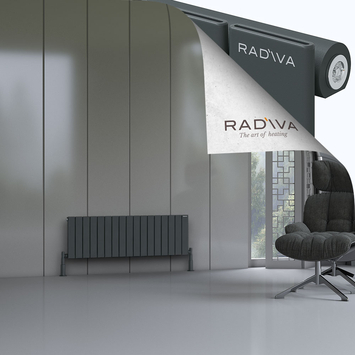 Radiva - Arno Aluminium Radiator 400x1254 Dark Anthracite