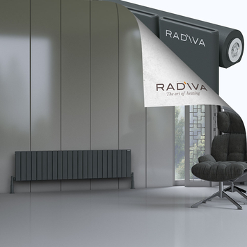 Radiva - Arno Aluminium Radiator 400x1698 Dark Anthracite