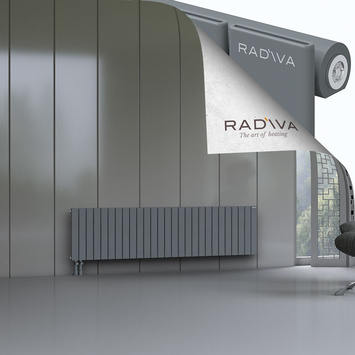 Arno Aluminium Radiator 500x1994 Anthracite - Thumbnail