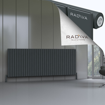 Radiva - Arno Aluminium Radiator 900x2438 Dark Anthracite