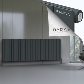 Radiva - Arno Aluminium Radiator 900x2586 Dark Anthracite