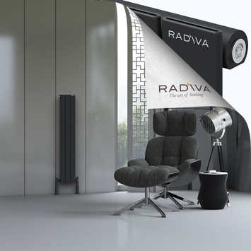 Radiva - Arno Radiateur En Aluminium 1200x218 Noir