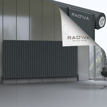 Radiva - Arno Radiateur En Aluminium 1200x2586 Anthracite Foncé
