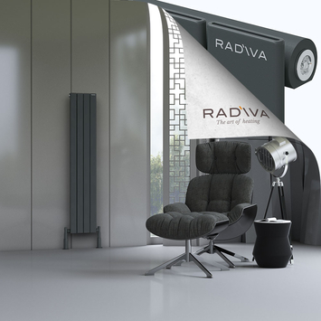 Radiva - Arno Radiateur En Aluminium 1500x292 Anthracite Foncé