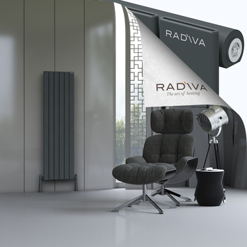 Radiva - Arno Radiateur En Aluminium 1500x440 Anthracite Foncé