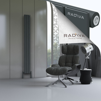 Radiva - Arno Radiateur En Aluminium 2000x218 Anthracite Foncé