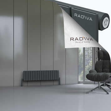 Radiva - Arno Radiateur En Aluminium 300x1180 Anthracite Foncé