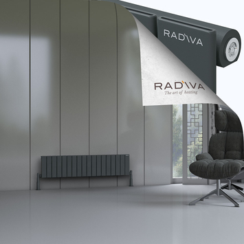 Radiva - Arno Radiateur En Aluminium 300x1328 Anthracite Foncé