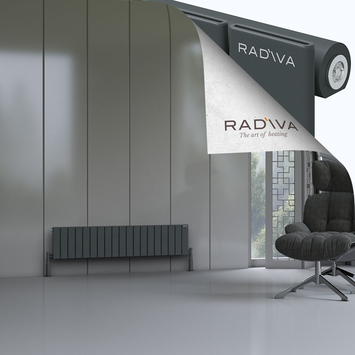 Radiva - Arno Radiateur En Aluminium 300x1402 Anthracite Foncé
