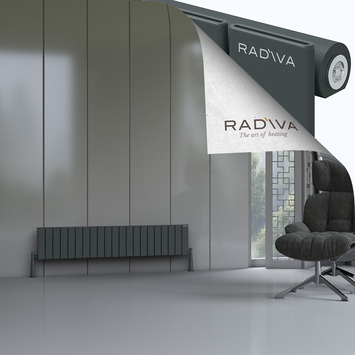 Radiva - Arno Radiateur En Aluminium 300x1550 Anthracite Foncé
