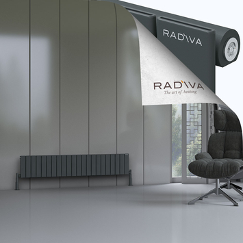 Radiva - Arno Radiateur En Aluminium 300x1624 Anthracite Foncé