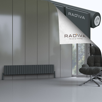 Radiva - Arno Radiateur En Aluminium 300x1772 Anthracite Foncé