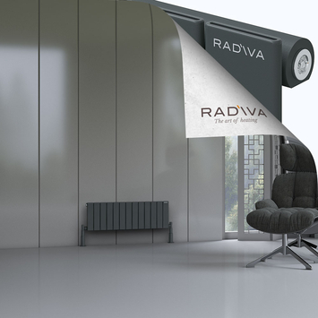 Radiva - Arno Radiateur En Aluminium 300x958 Anthracite Foncé