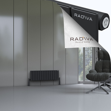 Radiva - Arno Radiateur En Aluminium 300x958 Noir