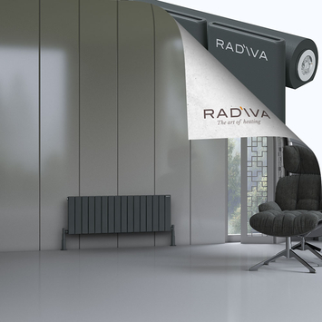 Radiva - Arno Radiateur En Aluminium 400x1180 Anthracite Foncé