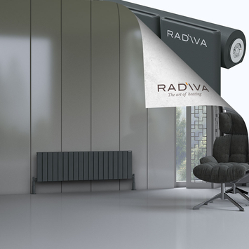 Radiva - Arno Radiateur En Aluminium 400x1402 Anthracite Foncé
