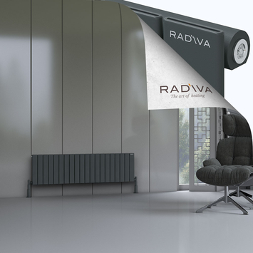 Radiva - Arno Radiateur En Aluminium 400x1476 Anthracite Foncé