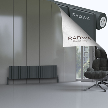 Radiva - Arno Radiateur En Aluminium 400x1624 Anthracite Foncé